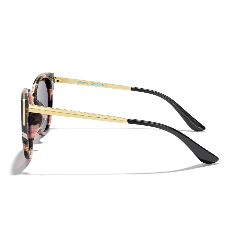 MERRY'S Girls Cat Eye Sunglasses for kids Children Polarized Sunglasses S7000 (Flower Frame, 49) - Image 3